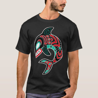 Northwest Coast Orca Native American Totem Whale T-Shirt