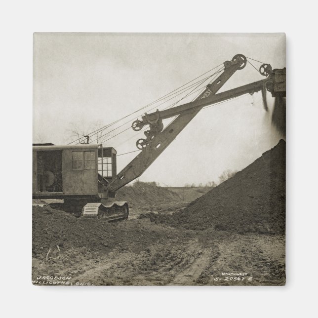 Northwest CRANE OPERATOR CABLE SHOVEL OPERATOR 24 Magnet (Front)