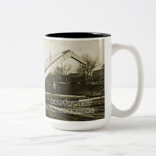 NORTHWEST ENGINEERING CRANE SHOVEL MUG EARLY