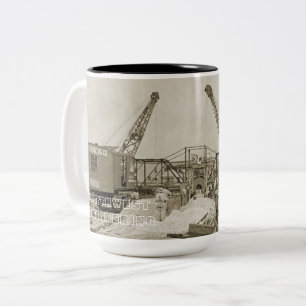 NORTHWEST ENGINEERING CRANE SHOVEL MUG EARLY