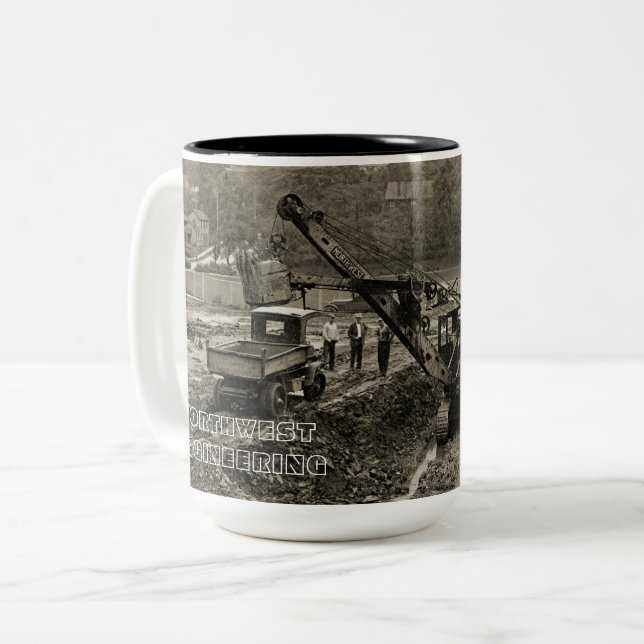 NORTHWEST ENGINEERING CRANE SHOVEL MUG EARLY (Front Left)