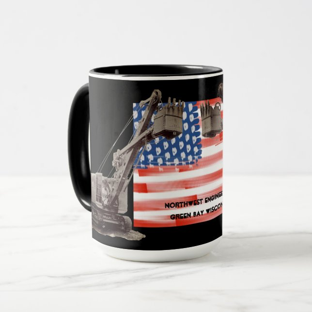 Northwest Engineering Green Bay Wisconsin Crane Mug (Front Left)