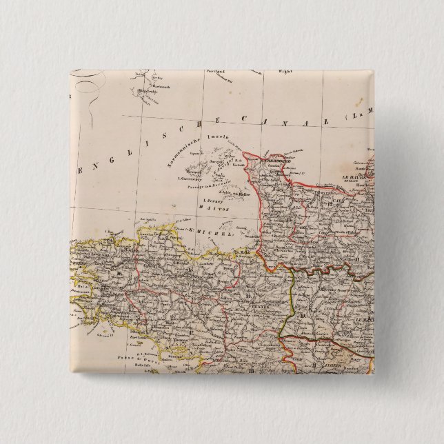 Northwest France 15 Cm Square Badge (Front)