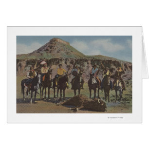 Northwest Indians - A Buffalo Hunt and Indians
