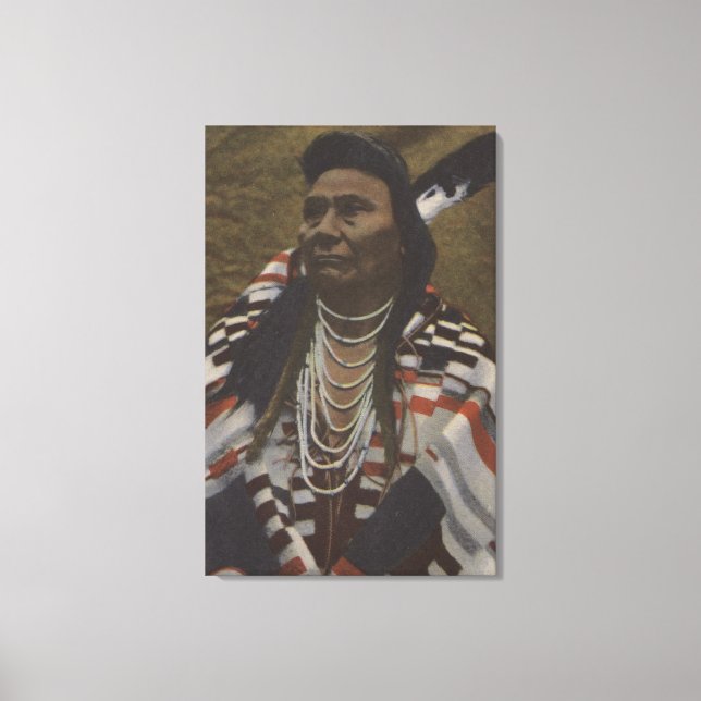 Northwest Indians - Chief Joseph of the Nez Canvas Print (Front)