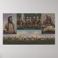 Northwest Indians - View of a Northwest Indian
