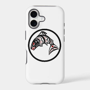 Northwest Pacific coast Haida art Salmon