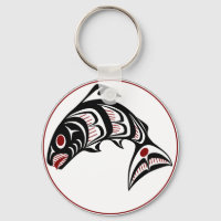 Northwest Pacific coast Haida art Salmon
