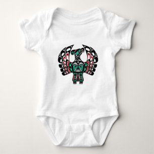 Northwest Pacific coast Haida art Thunderbird Baby Bodysuit