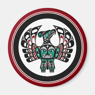 Northwest Pacific coast Haida art Thunderbird Magnet