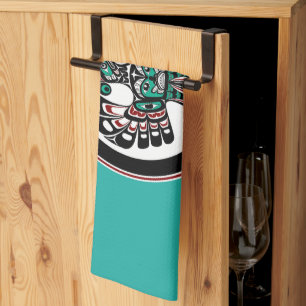 Northwest Pacific coast Haida art Thunderbird Tea Towel