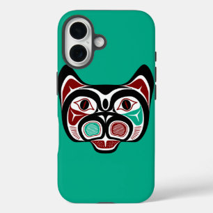 Northwest Pacific coast Haida Kitty iPhone 16 Case