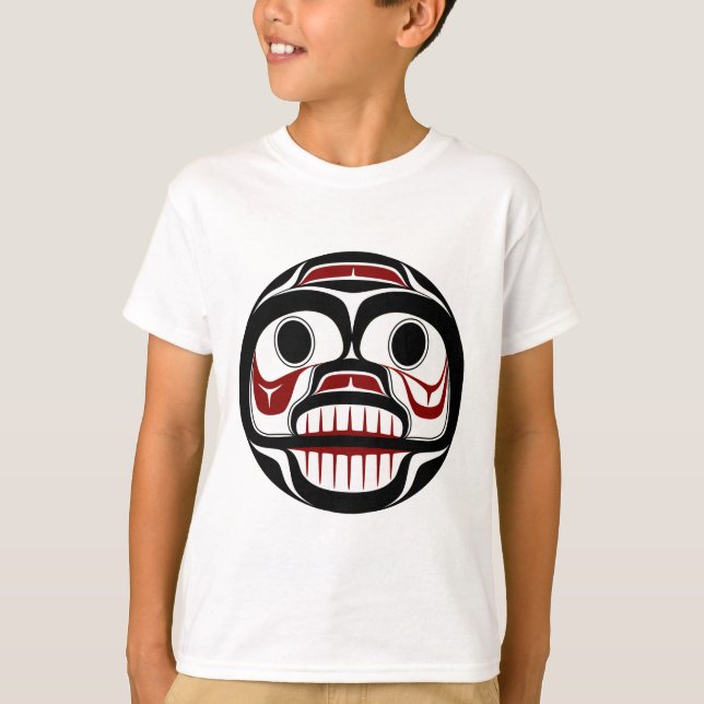 Northwest Pacific coast Haida Weeping skull T-Shirt (Front)