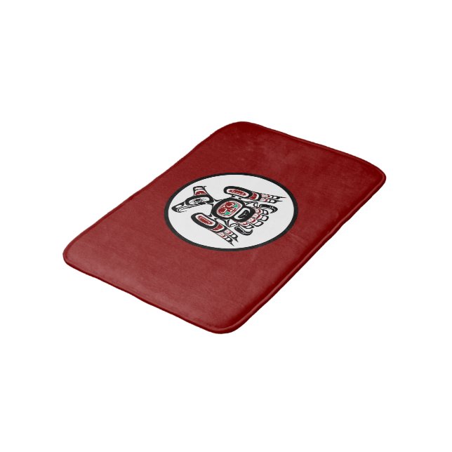 Northwest Pacific coast Kaigani Thunderbird Bath Mat (Angled)