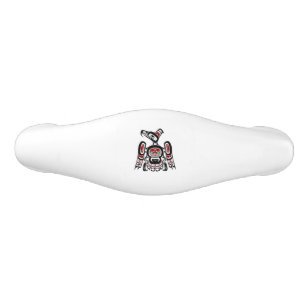 Northwest Pacific coast Kaigani Thunderbird Ceramic Drawer Pull