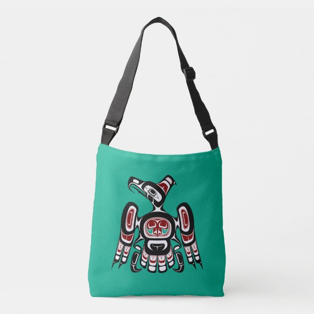 Northwest Pacific coast Kaigani Thunderbird Crossbody Bag (Front)