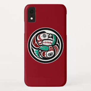 Northwest Pacific coast Otter chasing Salmon Case-Mate iPhone Case