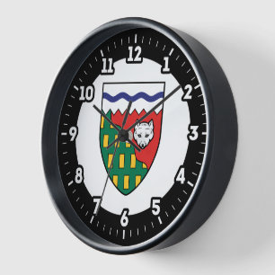 Northwest Territories Flag Graphic Dial Clock