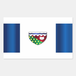Northwest Territories flag Rectangular Sticker
