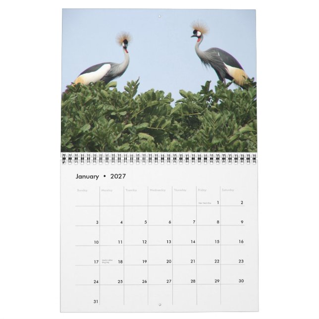 Northwest Uganda Calendar (Jan 2027)