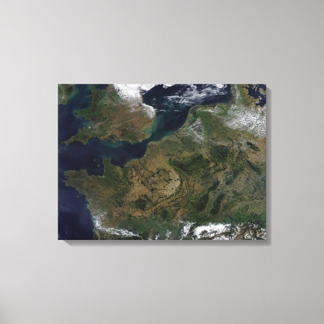 Northwestern Europe Canvas Print (Front)