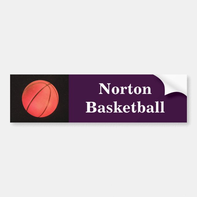 Norton Basketball Bumper Sticker (Front)