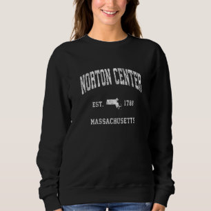 Norton Centre Massachusetts Ma Vintage Athletic Sp Sweatshirt
