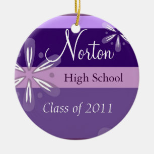 Norton Floral Class of 2011 Keepsake Ceramic Tree Decoration