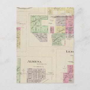 Norton, Lenora, Almena, Densmore, Almelo, Kansas Postcard