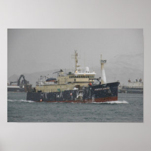 Norton Sound, Longliner in Dutch Harbour, Alaska Poster