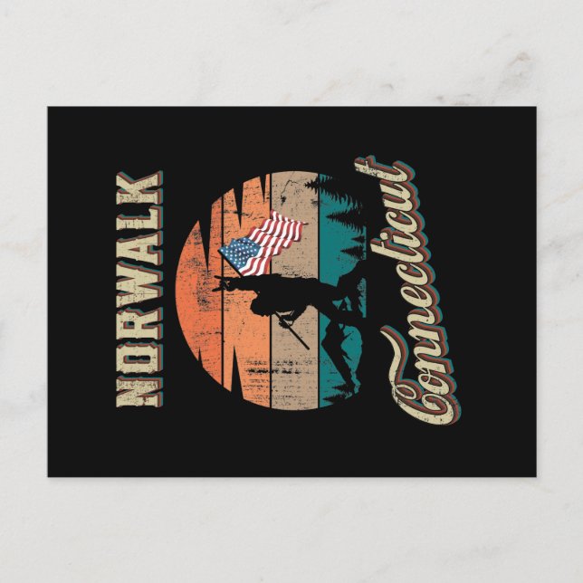 Norwalk Connecticut Postcard (Front)