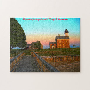 Norwalk Fairfield Connecticut. Christmas Greetings Jigsaw Puzzle