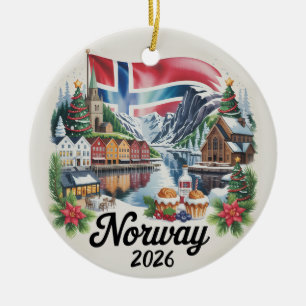 Norway 2026 Christmas Ornament Norwegian Travel