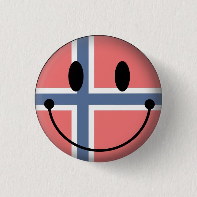Norway 3 Cm Round Badge (Front)