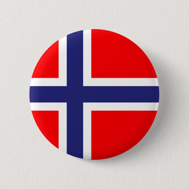 Norway 6 Cm Round Badge (Front)