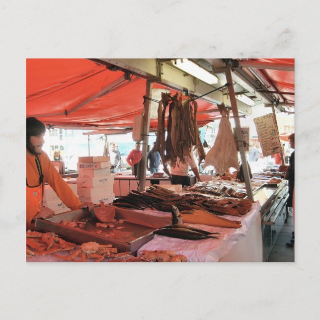 Norway, Bergen fish market Postcard (Front)