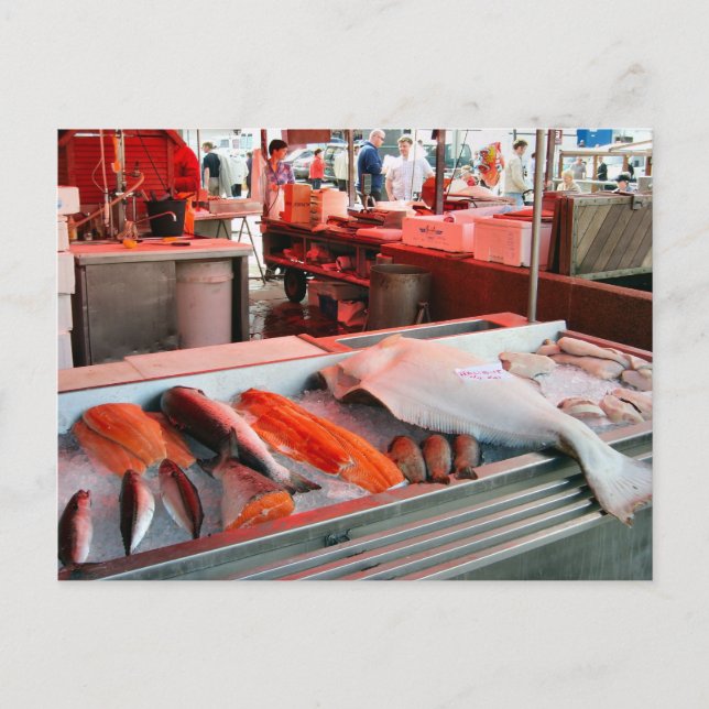 Norway, Bergen fish market Postcard (Front)