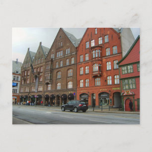 Norway, Bergen, traditional buildings Postcard