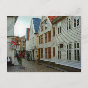 Norway, Bergen Wooden houses Postcard