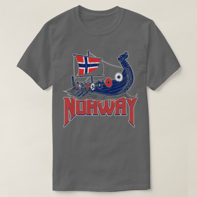 Norway boat flag T-Shirt (Design Front)