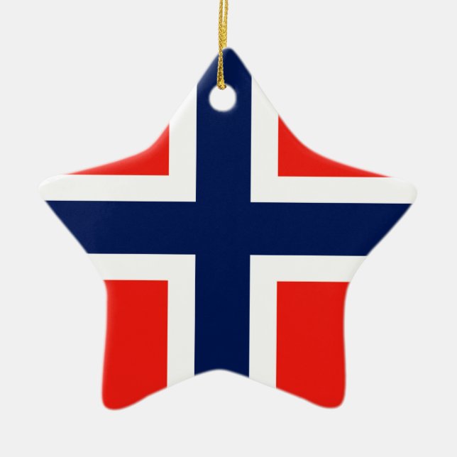 Norway Ceramic Tree Decoration (Front)