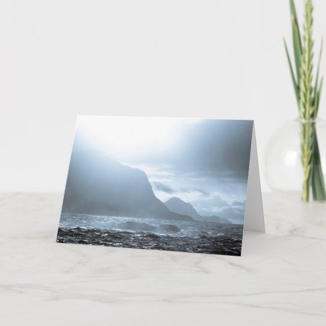 Norway Coast Landscape Photo Card (Front)