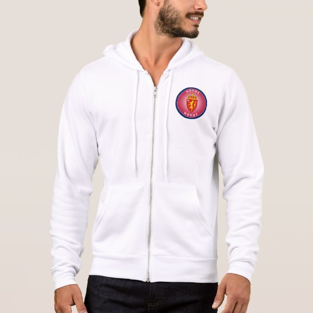 Norway Coat of Arms Circle Shape Hoodie (Front)