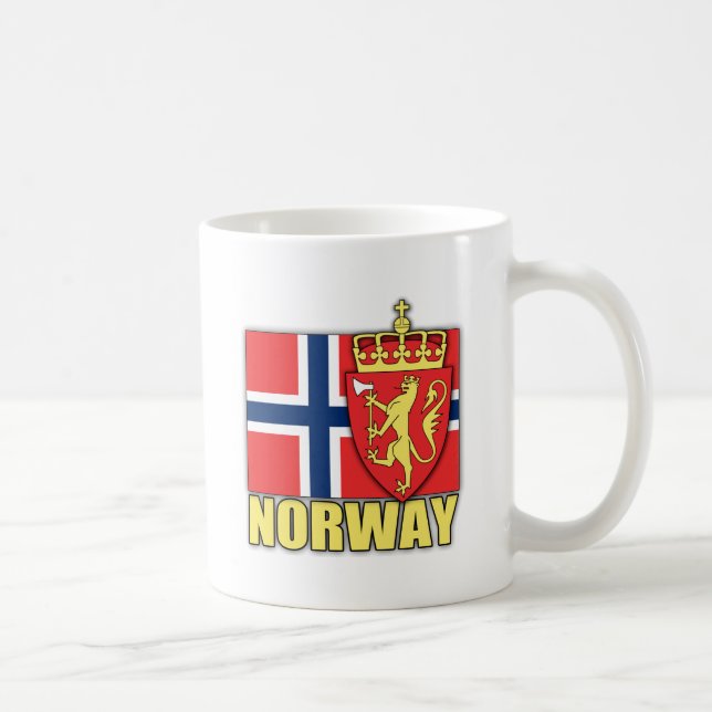 Norway Coat of Arms Coffee Mug (Right)