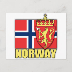 Norway Coat of Arms Postcard