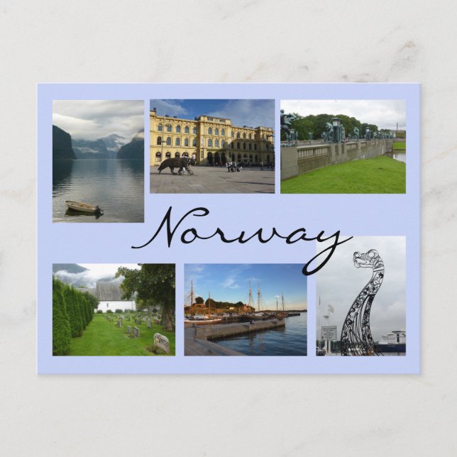 Norway Collage Postcard (Front)