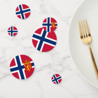 Norway Confetti, party, Norwegian Flag