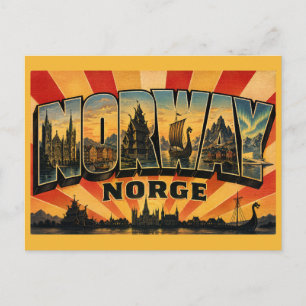 Norway Country Vintage Postcard