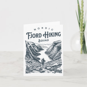 Norway Fjord Hiking Adventure Geiranger Outdoor Tr Card