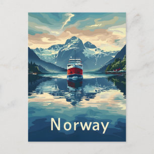 Norway Fjord Postcard